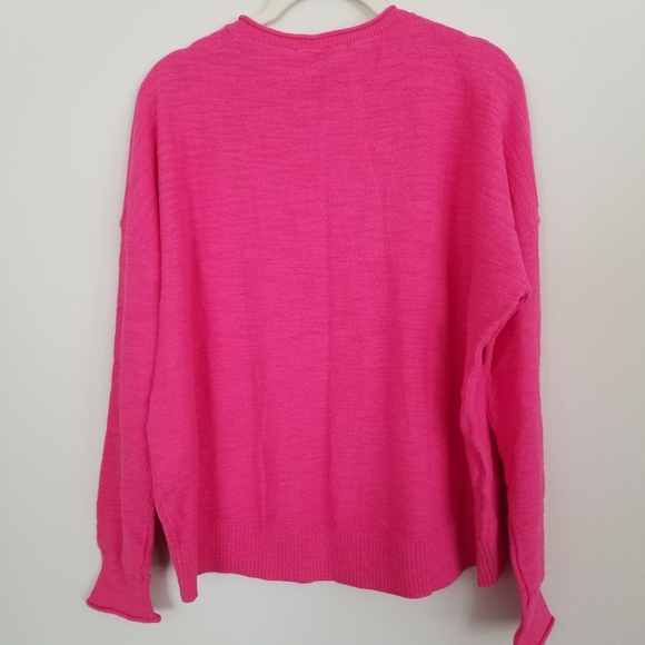 LOFT MARLED ELLIPTICAL HEM SWEATER - Picture 4 of 4